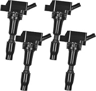 IGNITION COIL 273002GGA0 UF764 SET OF 4 COMPATIBLE WITH HYUNDAI SANTA FE SONATA TUCSON VELOSTER N KI