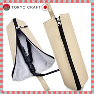 Heat-Resistant Hanging Pouch for Hair Straighteners - Cream Color with Storage Pocket and 300°C Prot