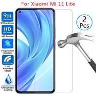 Case for Xiaomi Mi 11 Lite 5g Cover Tempered Glass Screen Protector on Xiao My 11Lite 11Light Light Protective Phone Coque Armor