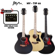 Gitar MyM Seri MY-TSD 08 Akustik Elektrik EQ 7545R STANDAR Paket Hemat Efek Delay dan Reverb