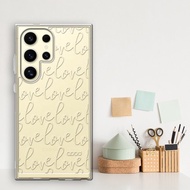 Samsung Galaxy S24/S23/S22系列 浮雕感防震雙料手機殼-LOVE