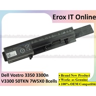 Dell Vostro 3300 3300N 3350 GRNX5 7W5X0 V3300 Laptop Battery 8 cells