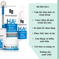 Combo Dưỡng ẩm Da AA Skin Boost HA+ của AA Cosmetics metic giúp cấp ẩm sâu và khoá ẩm.lọ 30ml hũ 50g