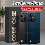 realme Note 80 2026 Casing For realme Note 80 70 60 80x 70T 60x Note80 Plain Skin Leather Phone Case