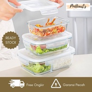 Glass LUNCH BOX / LUNCH BOX / LUNCH BOX / BOROSILICATE GLASS LOCK CONTAINER | Thick GLASS LUNCH BOX