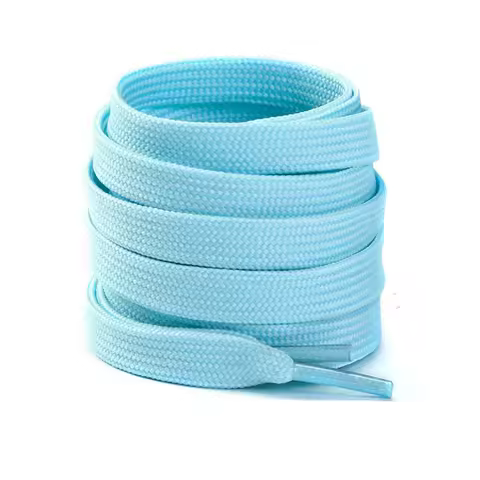 1 Pair Double Layer Flat Shoelaces Fine Lines Weave Black White Shoe Lace Used For High-top Casual C