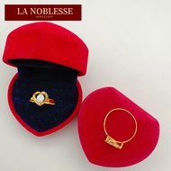 Cincin Emas 585 Love Pattern Permata Batu Tulen 585 /14K Gold Ring Love Pattern Simple