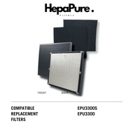 Europace EPU3300T / EPU3300S Compatible Filters - Comes with an extra Free Activated Carbon Pre-Filter [HepaPure]