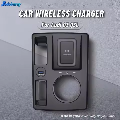 Plug and Play Wireless phone charger For Audi Q3 2019 2020 2021 2022 2023 Charging pad mobile holder
