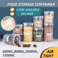 Food Storage Container Kitchen Tupperware Waterproof Sealed Jar Box Multipurpose Lock Canister Stackable AirTight