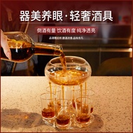 [AT]💧Transparent Wine Set Liquor Divider Liquor Beer Party Pouring Artifact Cocktail Set Liquor Divider Six Cups Wholesa