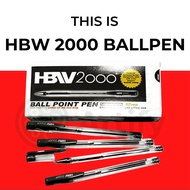 HBW Black Ballpen Original HBW 2000 High quality per piece and per box 12 pieces