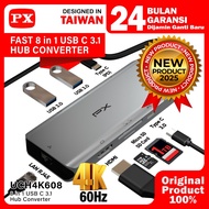 Hub Converter Type C 3.1 to HDMI 4K 60 Hz Macbook 8 in 1 PX UCH4K608