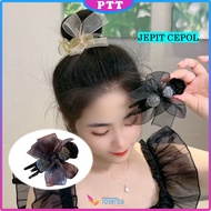 Jepit Rambut Korea Pita Cepol Sanggul Jepit Udang Untuk Wanita Aksesoris Rambut Pita Ala Korea Akses