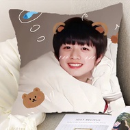 B. b. TF Family Zhu Zhixin Pillow Pillowcase Bedroom Sofa Dormitory Nap Pillow School Birthday Gift 