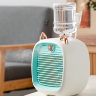 Electric Fan Desk Misting 1200mAh 3 Gear Mini Air Conditioner Water Cooling Fan USB Type-C Charging Spray Humidifier Fan Home