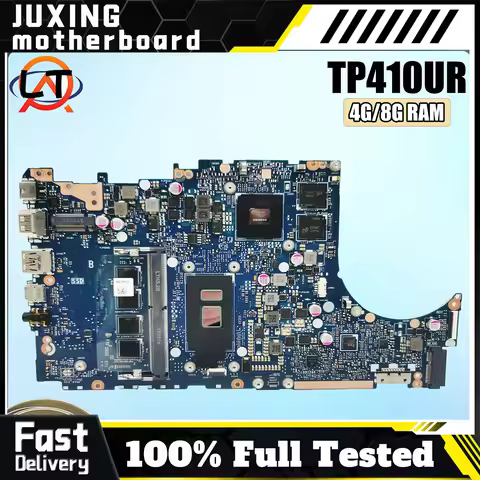 TP410UF For ASUS Vivobook Flip Q405U UX391FA TP410UF Mainboard i3 i5 i7 CPU 100% Tested Laptop Mainb