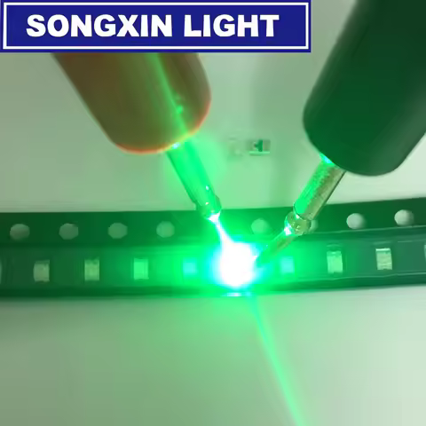 100pcs XIASONGXIN LIGHT Green 0805 SMD LED diodes light Pure Green Emerald 520-530nm 3.0-3.4v