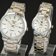 JAM TANGAN SEIKO 5 COUPLE KW SUPER TANGGAL HARI AKTIF RT KOMBINASI