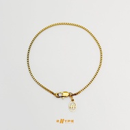 2HYPE Box Bracelet (Gold) 2mm