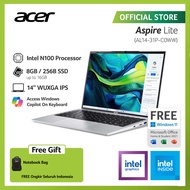 ACER LAPTOP ASPIRE LITE AL14-31P-C3MH 14" WUXGA INTEL N100 RAM 8GB STORAGE 256GB SSD INTEL UHD GRAPH