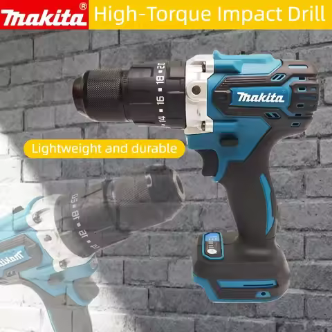 MAKITA 18V lithium electric rechargeable hand drill DDF487 13mm without battery