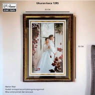 Frame 12R (35x45) and 12rs (35x50) standard photo frame with linen edge paper