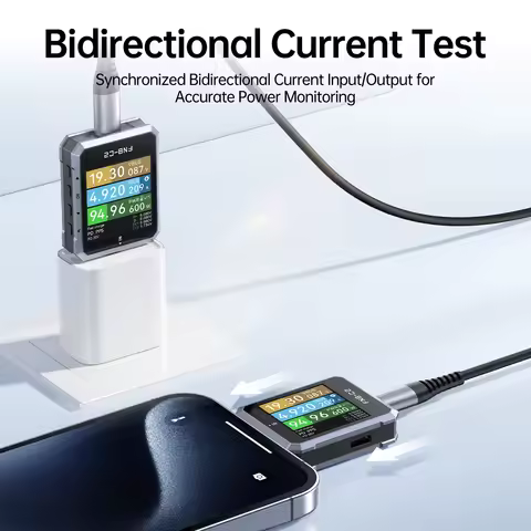 FNIRSI FNB-C2 Type-C Fast Charging Tester PD3.1 240W Max Power Digital Ammeter Voltmeter Charger Pow