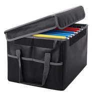 Fireproof File Box File Storage BoxFireproof Storage File Cabinet with LockPortable Office Boxfor Le