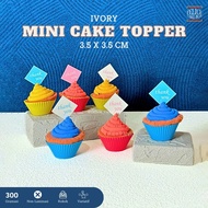 MINI CAKE TOPPER MINI THANKYOU CARD/ THANKYOU CARD/ MINI TOPPER/ MINI CAKE TOPPER/