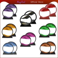 MagiDeal Sand in Motion Dynamic Flowing Sand Picture Keep Calm of Drifting Hourglass