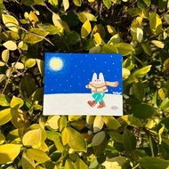 手繪小型畫布 - 冬日水水