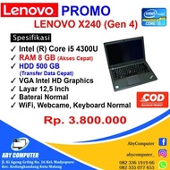 Ready Laptop Lenovo X240 Core I5 Ram 8 Gb Terbaru