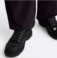 Sepatu Pria Zara Black Rubber Effect Sneakers Original