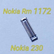 MESIN Nokia 230 Rm 1172 LCD Connector on 24 pin Fpc LCD Connector Nokia Rm 1172 Nokia 230 on Board