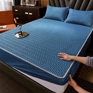 H-66/ AThree-Piece Thickened Latex Summer Mat Foldable Bedspread Mattress Protective Cover Air Conditioning Summer Mat M