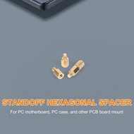 10 Pcs PC PCB Motherboard Brass Standoff Hexagonal Spacer M3 6+4mm