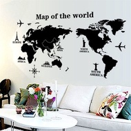 Cocoplay Wall Sticker Wallpaper World Map Decoration - Y1803 - No Color