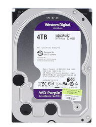 Brand WD 4 TB 3.5" HDD (ฮาร์ดดิสก์ 3.5") WD PURPLE - SATA3 (WD43PURZ) Brand WD