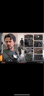 全新未開封 Hot Toys MMS582 Iron Man 1/6 Tony Stark (Mech Test Version) Collectible Figure (Deluxe Version
