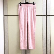40）Larv’va質感粉色舒適長褲 M-L可穿 約9成新