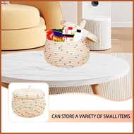 Braided Cotton Rope Basket Hamper Baby Nursery Hamper Bin With Lids Round Baby Nursery Hamper Bin Br