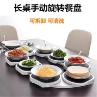 Special Manual Rotating Dinner Plate For Long Table 卄 Portable Long Table Dish Tray 卄 Long Table Ins