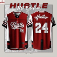 NFL 07 HUSTLE 2024 tiktok Choii Baju Tshirt NFL JERSEY Custom Jersey