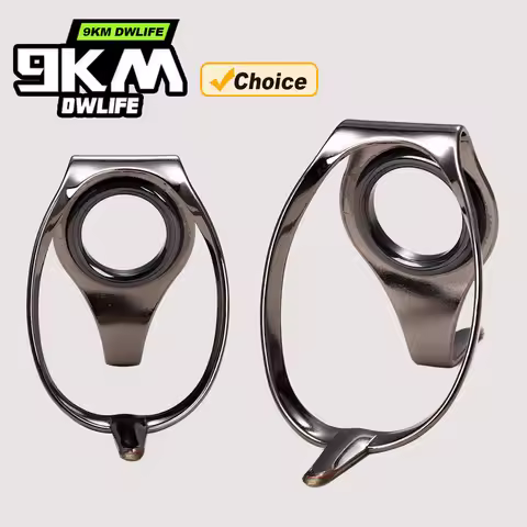 9KM 3pcs Fishing Rod Guide Saltwater Surf Fishing Rod Gunmetal Double Feet Large Spinning Stainless 