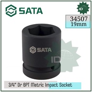 Socket 3/4" 34507 DR.6PT Metric Impact Socket 19 MM SATA TOOLS