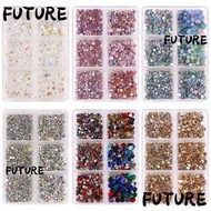 HL-FUTU 1000Pcs Nail Rhinestones ss6-ss20  Glass Stone DIY Nail Art AB Crystal