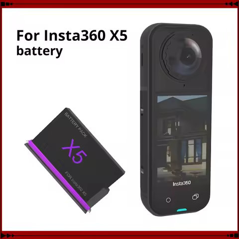 360 X5 Battery 2800mAh Rechargeable Battery for Insta 360 X5 Battery Power Accessories Charging Box 