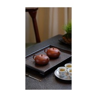 宜興原礦朱泥 扁西施包銀工藝 傳統手工紫砂壺家用泡茶壺