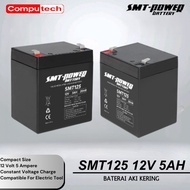 Smt-power 12V 5Ah SMT125 UPS Battery | Battery UPS | 12 Volt 4.5 A battery | Smt Dry Battery - SMT 1